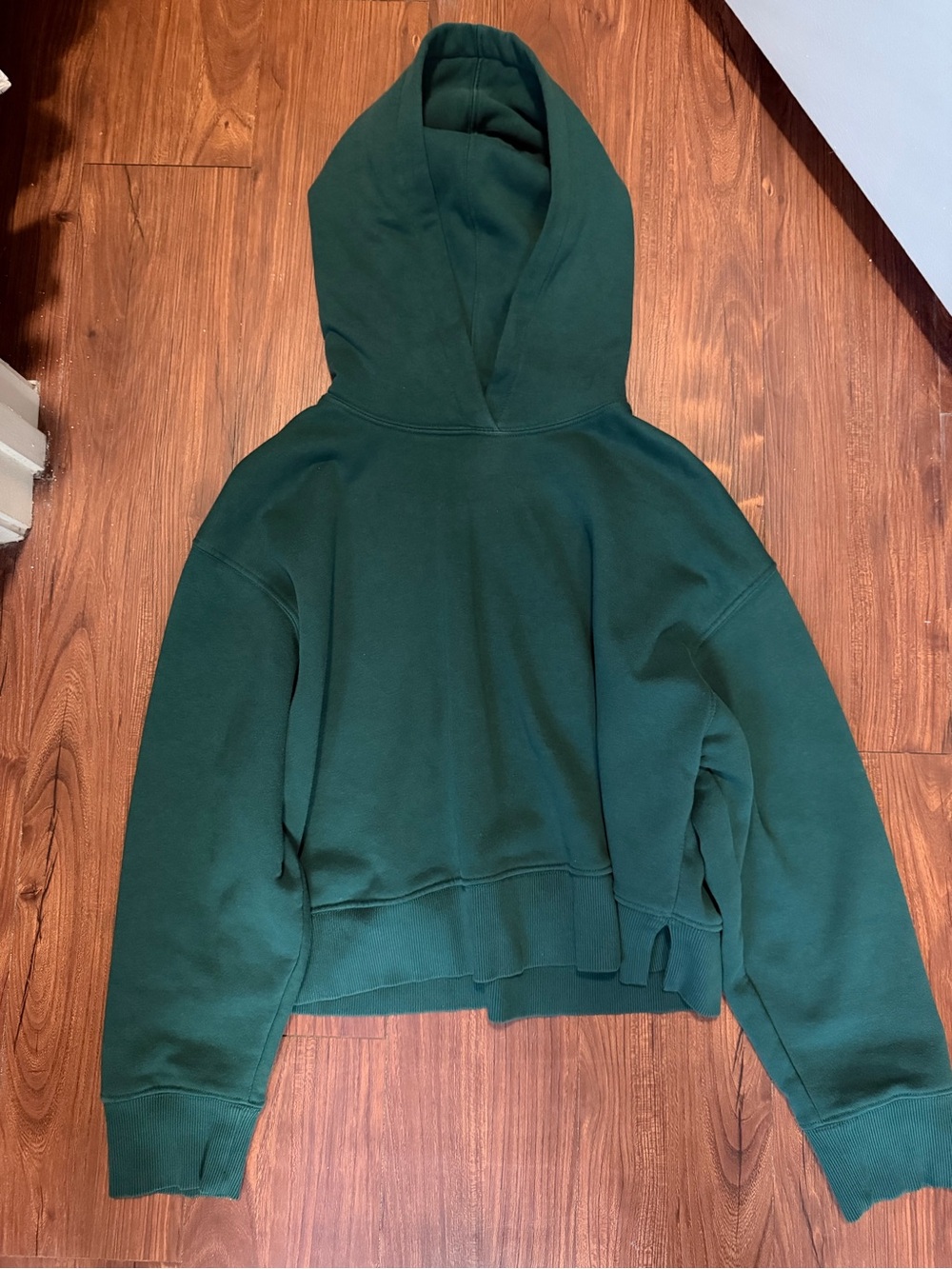 Zara Deep Green Hooded Women's Sweater